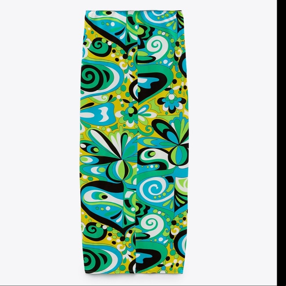 Zara printed skirt SET , coord set ,retro, stretch - Picture 11 of 15